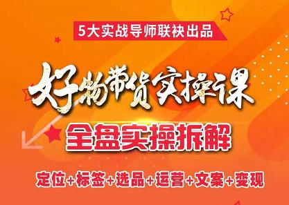 抖音好物带货实操课，全盘拆解抖音好物带货号全套流程打法网赚项目-副业赚钱-互联网创业-资源整合南风学院