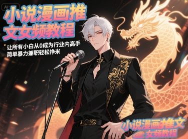 小说漫画推文女频教程，让所有小白从0成为行业内高手，简单暴力兼职轻松挣米网赚项目-副业赚钱-互联网创业-资源整合南风学院