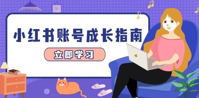 小红书账号成长指南，爆款选题+精准定位+数据分析，系统提升账号变现能力网赚项目-副业赚钱-互联网创业-资源整合南风学院