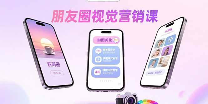 （15866期）朋友圈视觉营销课：问候图美化，晒单图设计，拼图玩法教学网赚项目-副业赚钱-互联网创业-资源整合南风学院