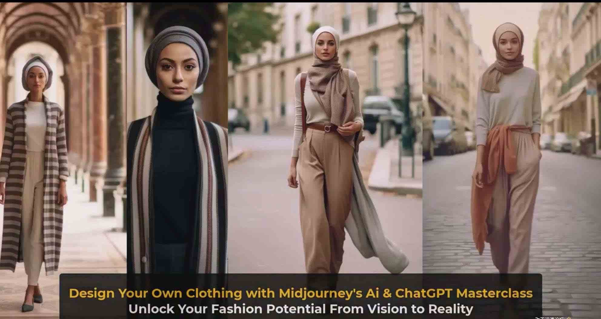 图片[12]-利用 Midjourneys Ai 人工智能设计自己的服装AI大师班-10节课-中英字幕-讯领网创