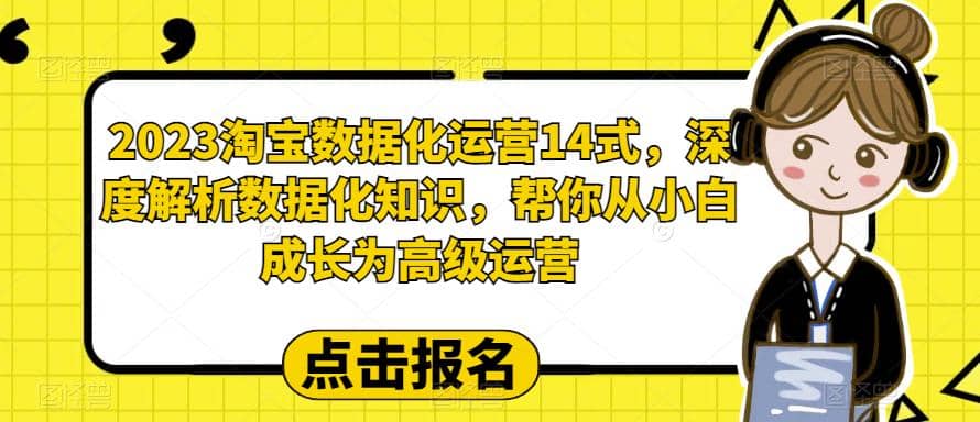 2023淘宝数据化-运营 14式，深度解析数据化知识，帮你从小白成长为高级运营网赚项目-副业赚钱-互联网创业-资源整合南风学院