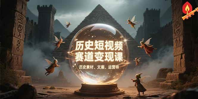 （15386期）历史短视频赛道变现课，百集素材库应用，文案剪辑技巧，账号运营全案网赚项目-副业赚钱-互联网创业-资源整合南风学院