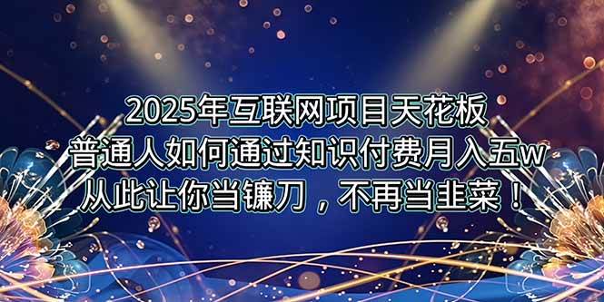 （15354期）2025年互联网项目天花板，普通人如何通过卖项目实现逆风翻盘，月入5W＋！网赚项目-副业赚钱-互联网创业-资源整合南风学院