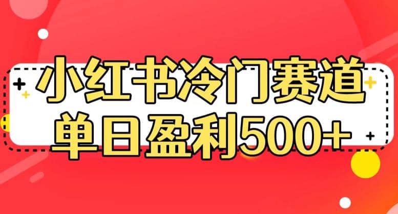 小红书冷门赛道，单日盈利500+【揭秘】网赚项目-副业赚钱-互联网创业-资源整合南风学院