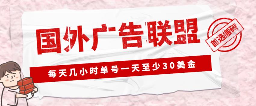 外面收费1980的最新国外LEAD广告联盟搬砖项目，单号一天至少30美金【详细玩法教程】网赚项目-副业赚钱-互联网创业-资源整合南风学院