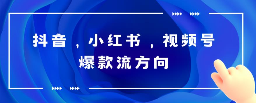 抖音，小红书，视频号爆款流视频制作，简单制作掌握流量密码网赚项目-副业赚钱-互联网创业-资源整合南风学院