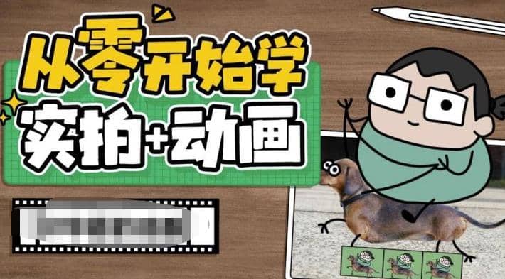 从零开始学实拍加动画，实拍加动画创意教程（49节视频课）网赚项目-副业赚钱-互联网创业-资源整合南风学院