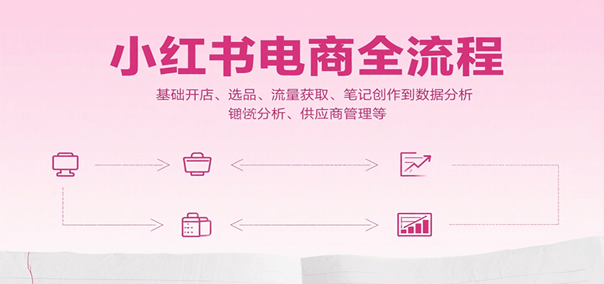 小红书电商全流程，基础开店、选品、流量获取、笔记创作到数据分析、供应商管理等网赚项目-副业赚钱-互联网创业-资源整合南风学院