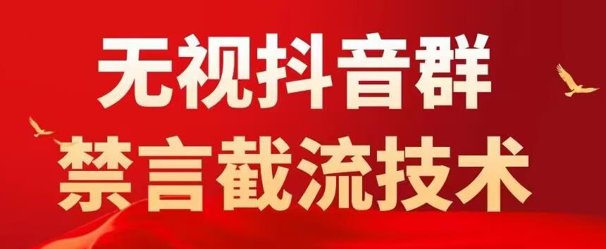 外面卖1500抖音粉丝群无视禁言截流技术,抖音黑科技,直接引流,0封号网赚项目-副业赚钱-互联网创业-资源整合南风学院