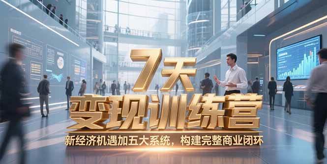 （15200期）7天咨询师变现训练营，新经济机遇加五大系统，构建完整商业闭环网赚项目-副业赚钱-互联网创业-资源整合南风学院