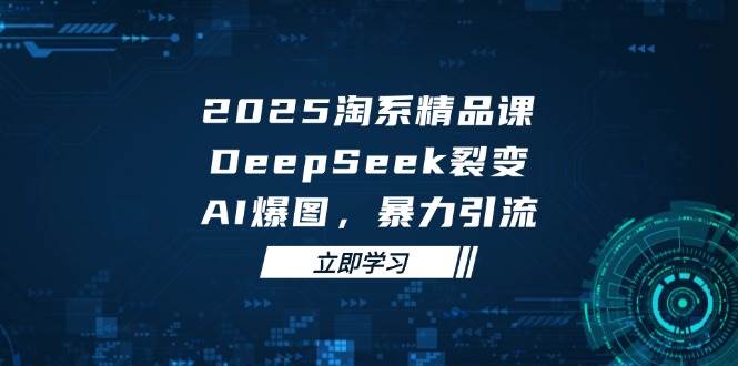 （14639期）2025 淘系精品课，DeepSeek 裂变，AI 爆图，暴力引流网赚项目-副业赚钱-互联网创业-资源整合南风学院