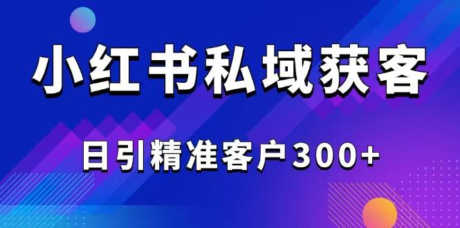 （14304期）2025最新小红书平台引流获客截流自热玩法讲解，日引精准客户300+网赚项目-副业赚钱-互联网创业-资源整合南风学院