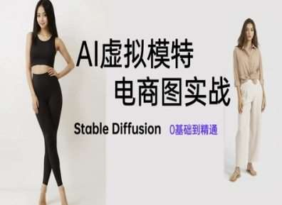 AI虚拟模特电商图实战，AI绘画Stable Diffusion 0基础到精通网赚项目-副业赚钱-互联网创业-资源整合南风学院