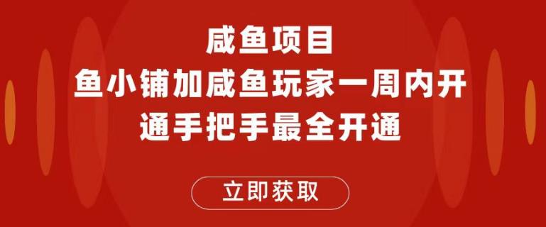 闲鱼项目鱼小铺加闲鱼玩家认证一周内开通，手把手最全开通网赚项目-副业赚钱-互联网创业-资源整合南风学院