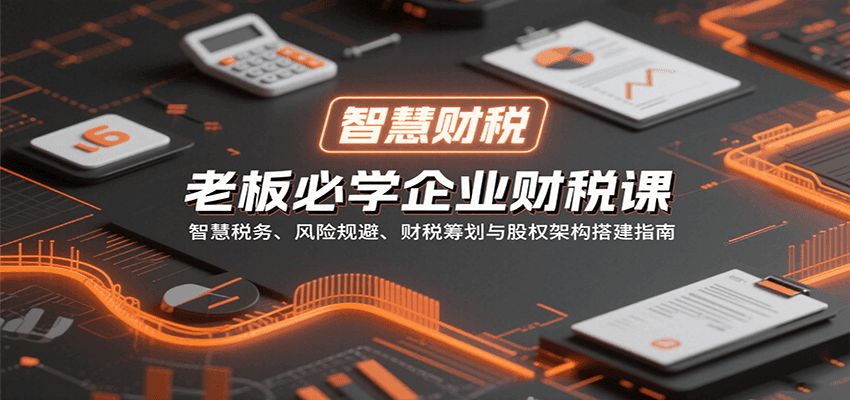 老板必学企业财税课：智慧税务、风险规避、财税筹划与股权架构搭建指南网赚项目-副业赚钱-互联网创业-资源整合南风学院