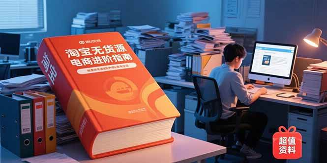 （15317期）淘宝无货源电商进阶指南，包含新人课、进阶课，配套资料，蓝海选品等网赚项目-副业赚钱-互联网创业-资源整合南风学院