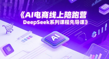 AI电商线上陪跑营，DeepSeek系列课程先导课网赚项目-副业赚钱-互联网创业-资源整合南风学院
