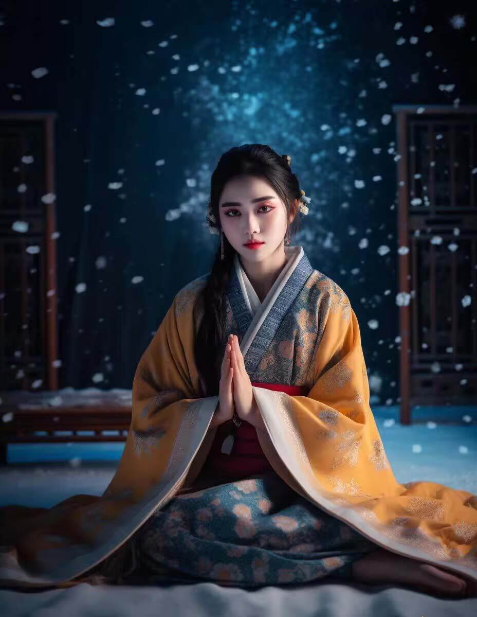 图片[5]-Midjourney关键词-AI生成中国风古装汉服美女人像提示关键词-讯领网创