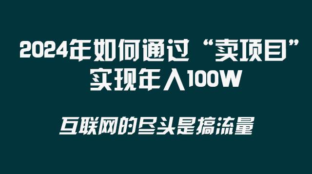 2024年如何通过“卖项目”实现年入100W网赚项目-副业赚钱-互联网创业-资源整合南风学院
