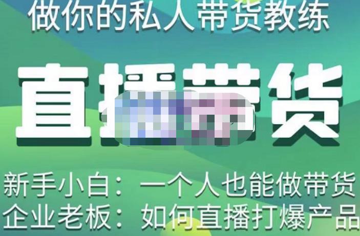硬核传媒·直播带货（私人教练），实操实战教学，通俗易懂，学完后新手小白一个人也能做带货网赚项目-副业赚钱-互联网创业-资源整合南风学院