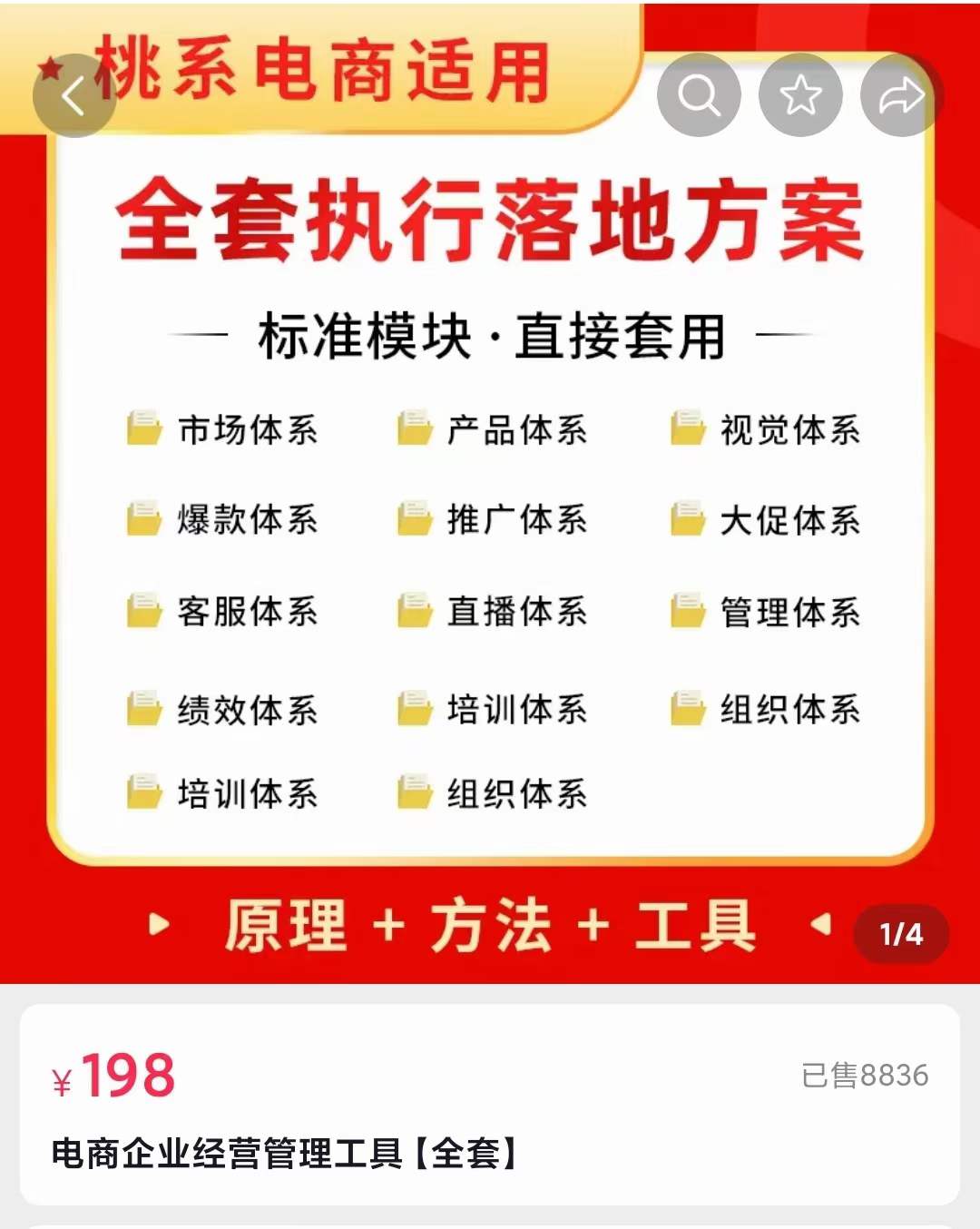 外面卖198·电商企业经营管理工具：全套执行落地方案 标准模块·直接套用网赚项目-副业赚钱-互联网创业-资源整合南风学院