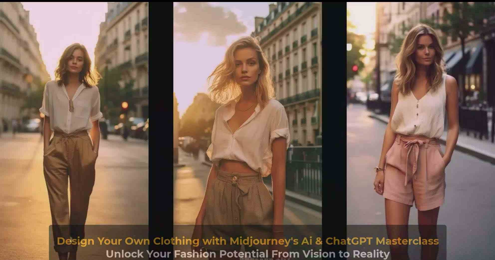 图片[11]-利用 Midjourneys Ai 人工智能设计自己的服装AI大师班-10节课-中英字幕-讯领网创