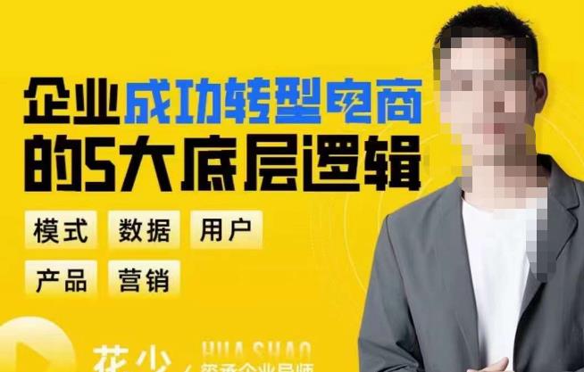企业成功转型电商的5大底层逻辑，从模式、数据、用户、产品、营销5大板块，助你高效转型电商赛道网赚项目-副业赚钱-互联网创业-资源整合南风学院