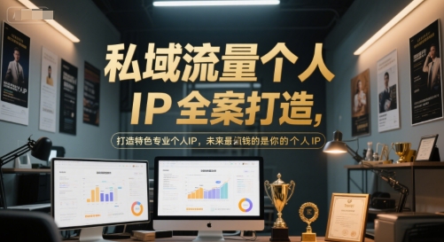 私域流量个人IP全案打造，打造特色专业个人IP，未来最值钱的是你的个人IP网赚项目-副业赚钱-互联网创业-资源整合南风学院