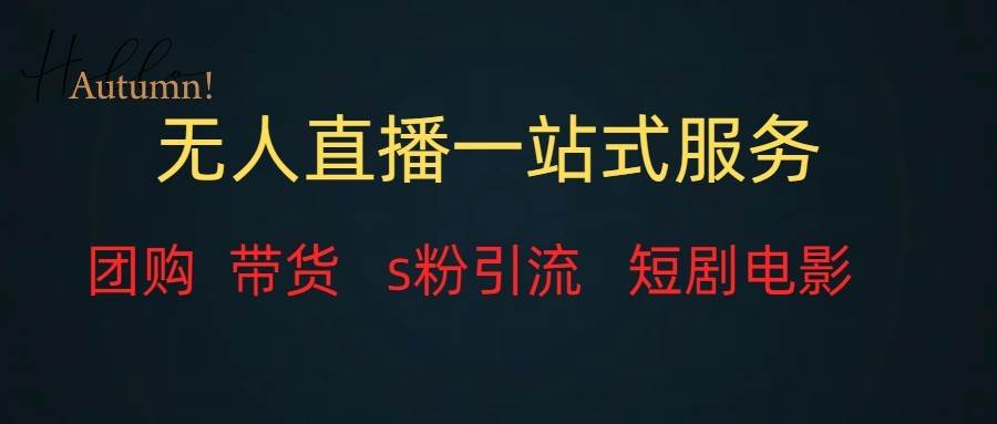 无人直播（团购、带货、引流、短剧电影）全套教程一站式打包，课程详细无废话网赚项目-副业赚钱-互联网创业-资源整合南风学院