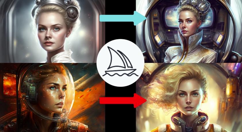 Midjourney V4实现连续性的人物创作：漫画，故事，动画操作教程参数设置网赚项目-副业赚钱-互联网创业-资源整合南风学院