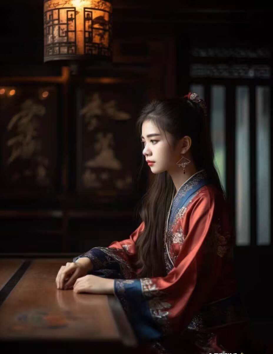 图片[7]-Midjourney关键词-AI生成中国风古装汉服美女人像提示关键词-讯领网创