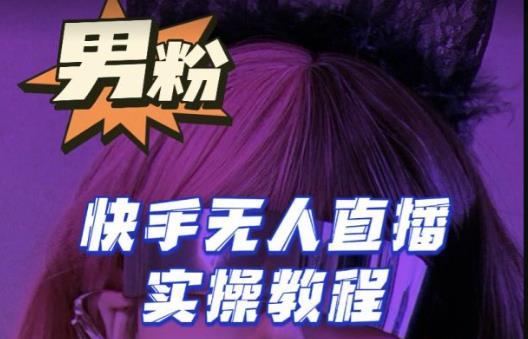 【男粉落地项目】零基础玩转男粉快手无人直播月入3w+，2023快手无人直播实操教程网赚项目-副业赚钱-互联网创业-资源整合南风学院