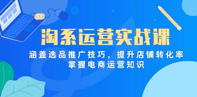 （14427期）淘系运营实战课，涵盖选品推广技巧，提升店铺转化率，掌握电商运营知识网赚项目-副业赚钱-互联网创业-资源整合南风学院