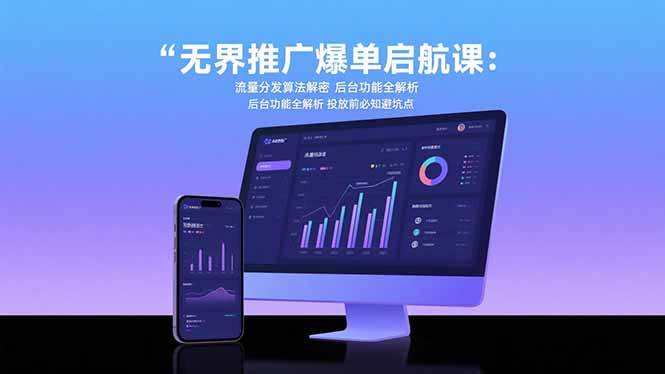 （15567期）无界推广爆单启航课：流量分发算法解密 后台功能全解析 投放前必知避坑点网赚项目-副业赚钱-互联网创业-资源整合南风学院