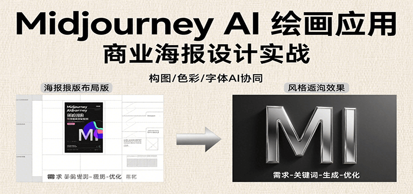 Midjourney AI绘画应用，关键词指令解析、漫画头像制作、海报设计、3D人物生成等网赚项目-副业赚钱-互联网创业-资源整合南风学院