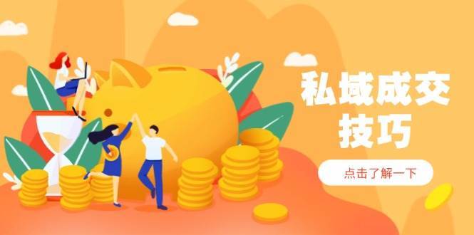 私域成交技巧，帮你从入门到精通，破解四大痛点，快速变现，轻松收钱网赚项目-副业赚钱-互联网创业-资源整合南风学院