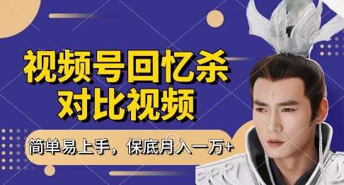 回忆杀对比视频，挣视频号分成计划收益，每天只需一小时，保底月入过W，新手小白轻松上手【揭秘】网赚项目-副业赚钱-互联网创业-资源整合南风学院