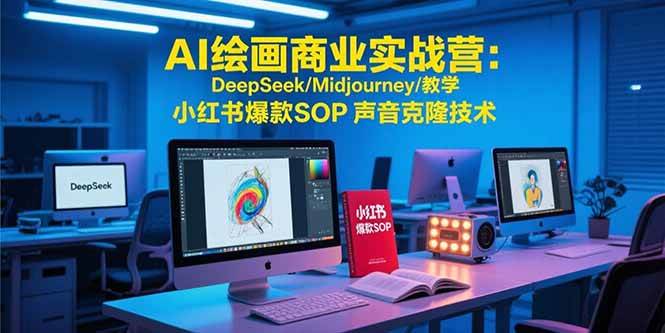 （15460期）AI绘画商业实战营：DeepSeek/Midjourney/教学 小红书爆款SOP 声音克隆技术网赚项目-副业赚钱-互联网创业-资源整合南风学院