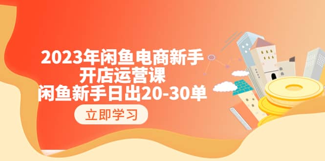 2023年闲鱼电商新手开店运营课：闲鱼新手日出20-30单（18节-实战干货）网赚项目-副业赚钱-互联网创业-资源整合南风学院