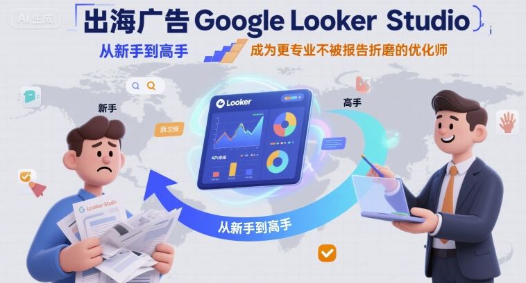 出海广告Google Looker Studio从新手到高手，成为更专业不被报告折磨的优化师网赚项目-副业赚钱-互联网创业-资源整合南风学院