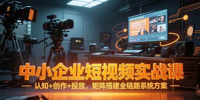 （15249期）中小企业短视频实战课，认知+创作+投放，矩阵搭建全链路系统方案网赚项目-副业赚钱-互联网创业-资源整合南风学院