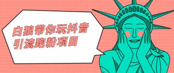 白狼带你玩抖音引流跑粉项目网赚项目-副业赚钱-互联网创业-资源整合南风学院