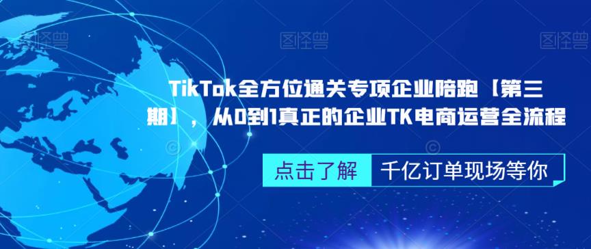 ‎TikTok全方位通关专项企业陪跑【第三期】，从0到1真正的企业TK电商运营全流程网赚项目-副业赚钱-互联网创业-资源整合南风学院