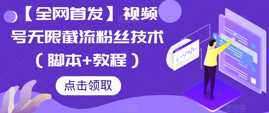 【全网首发】视频号无限截流粉丝技术（脚本+教程）网赚项目-副业赚钱-互联网创业-资源整合南风学院