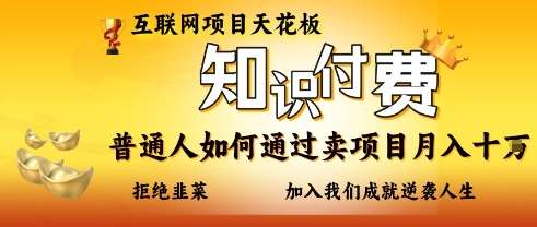 互联网项目天花板，知付付费项目，普通人如何通过卖项目月入十个，拒绝韭菜【揭秘】网赚项目-副业赚钱-互联网创业-资源整合南风学院