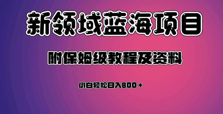虚拟资源蓝海领域新项目，轻松日入800＋，附保姆级教程及资料网赚项目-副业赚钱-互联网创业-资源整合南风学院
