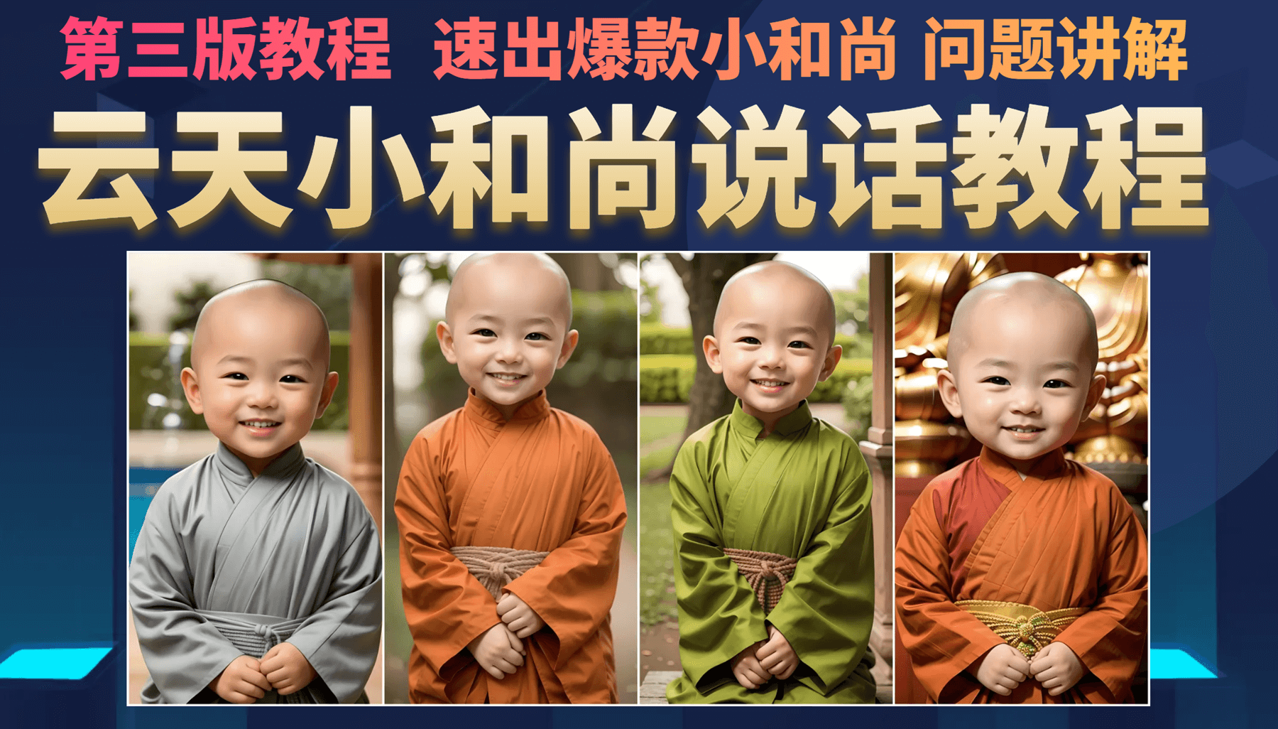 云天小和尚会说话，7天万粉（第3版教程）网赚项目-副业赚钱-互联网创业-资源整合南风学院