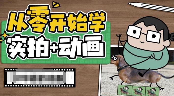 从零开始学实拍加动画，实拍加动画创意教程网赚项目-副业赚钱-互联网创业-资源整合南风学院