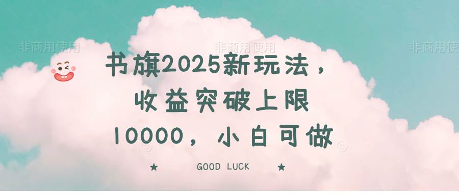 (14519期)书旗2025新玩法,收益突破上限10000,小白可做网赚项目-副业赚钱-互联网创业-资源整合南风学院